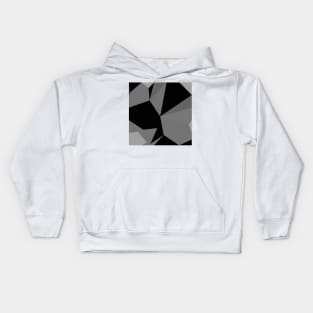 Black and White Cubist Design Kids Hoodie